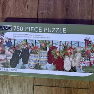 Lang, Cozy Mittens 750pc Puzzle New in Box Art by Nicole Tamarin